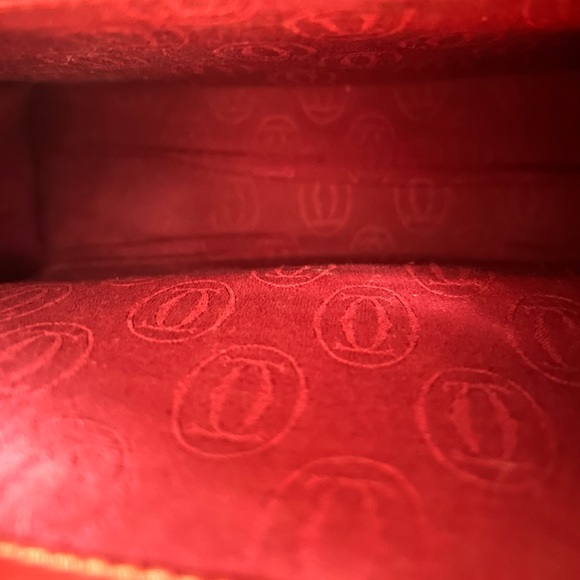 Cartier Vintage Bordeaux Top Handle Bag Les Must De Cartier - Picture 10 of 16